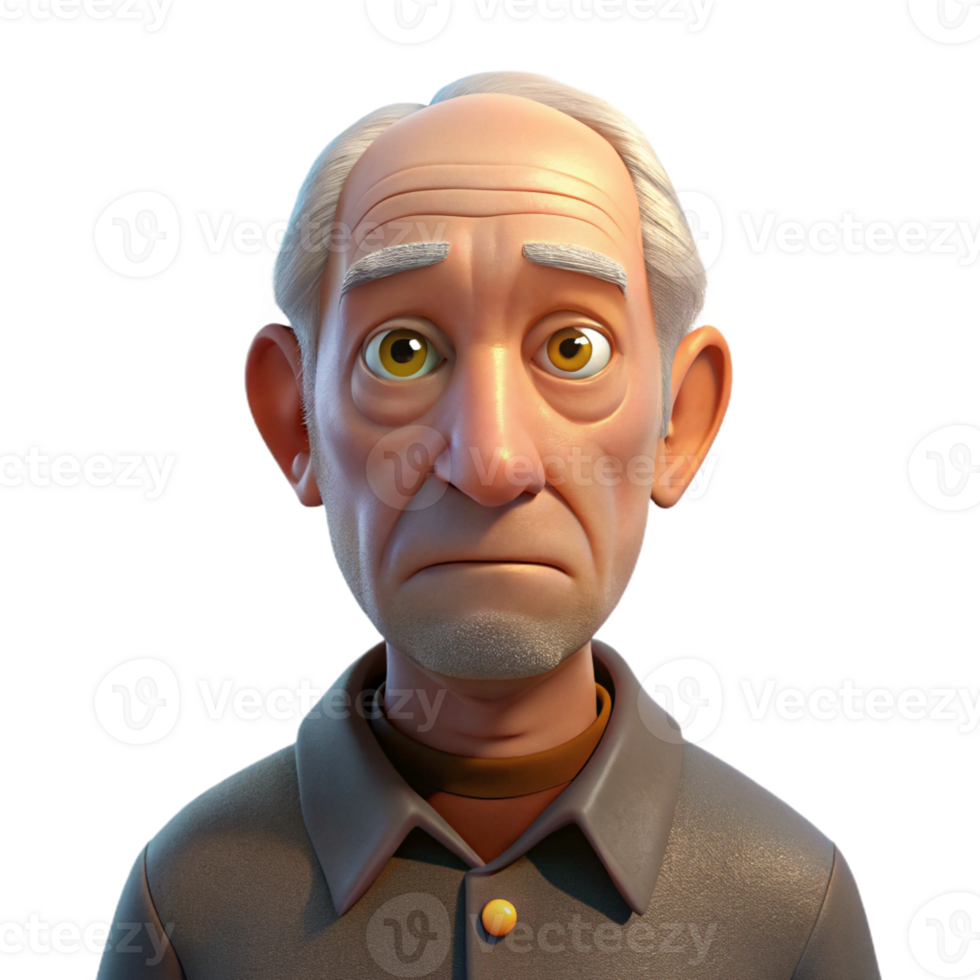 wonderful vintage Portrait of an Elderly Man with a high resolution png