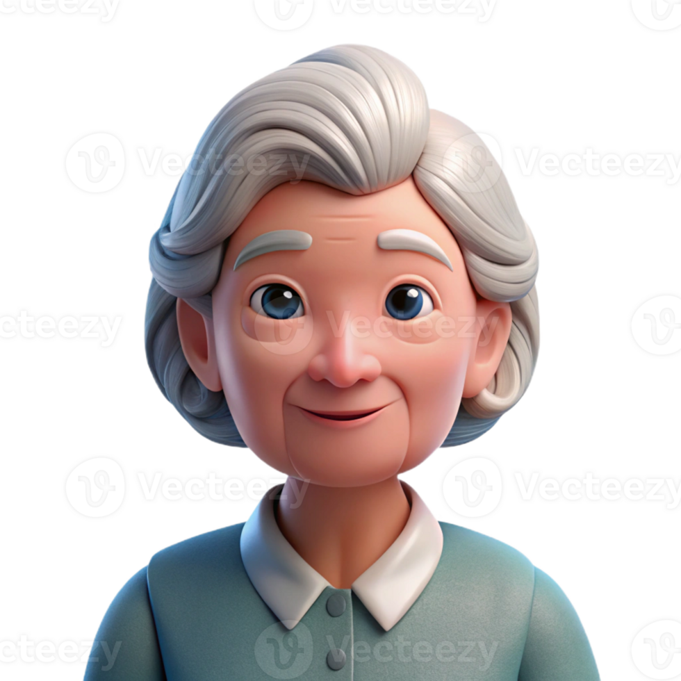 beautiful artistic Portrait of an Elderly Woman with a exclusive png