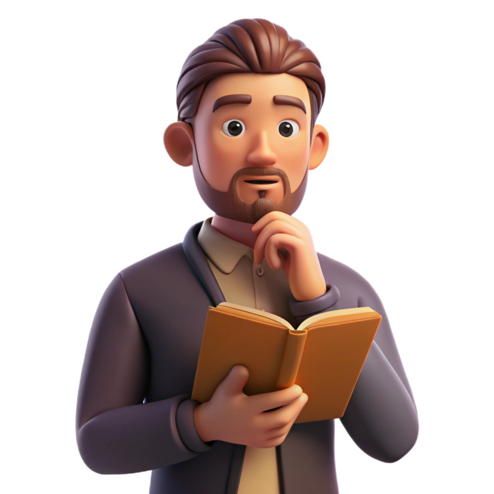 impressive artistic Portrait of a Man with a Thoughtful genuine png