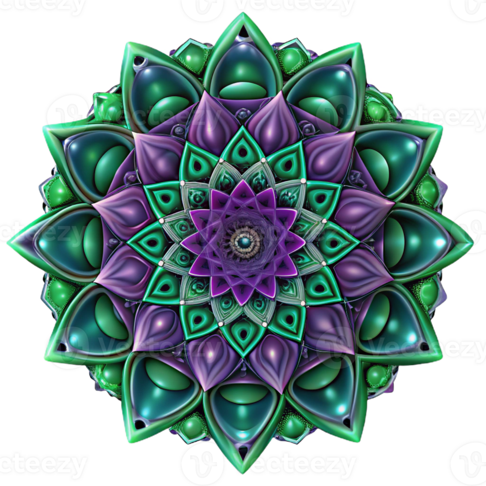 stunning creative A Complex Fractal Pattern in Shades of detailed png