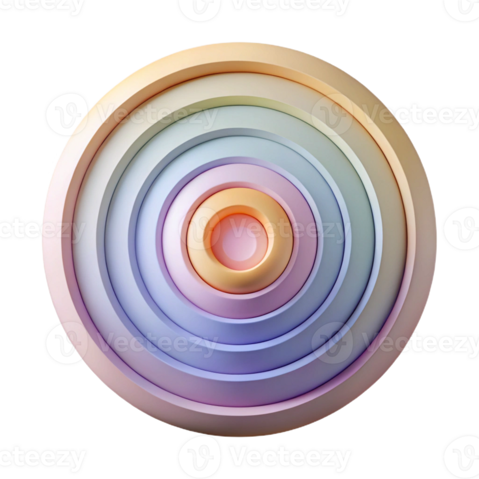 wonderful artistic A Series of Concentric Circles Radiating 4K png