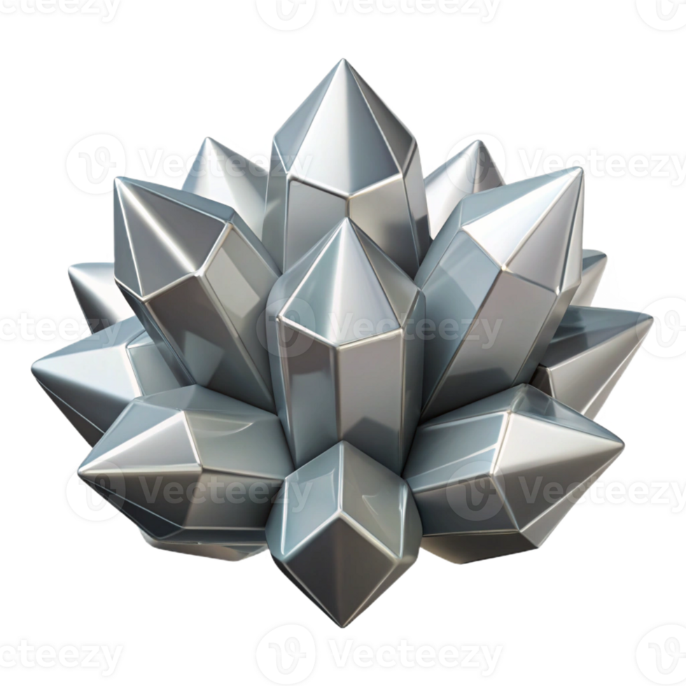 serene traditional A Cluster of Crystalline Structures professional png