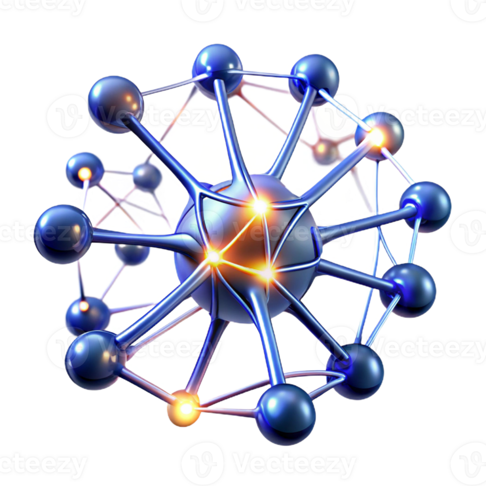 wonderful traditional A Network of Interconnected Glowing high resolution png