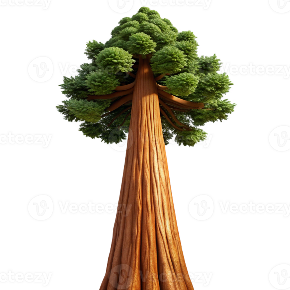 extraordinary abstract A Giant Sequoia Tree Reaching Towards the high quality png