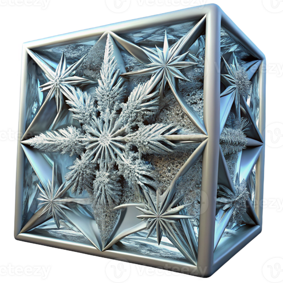 wonderful artistic A Close Up of Frost Crystals on a original png