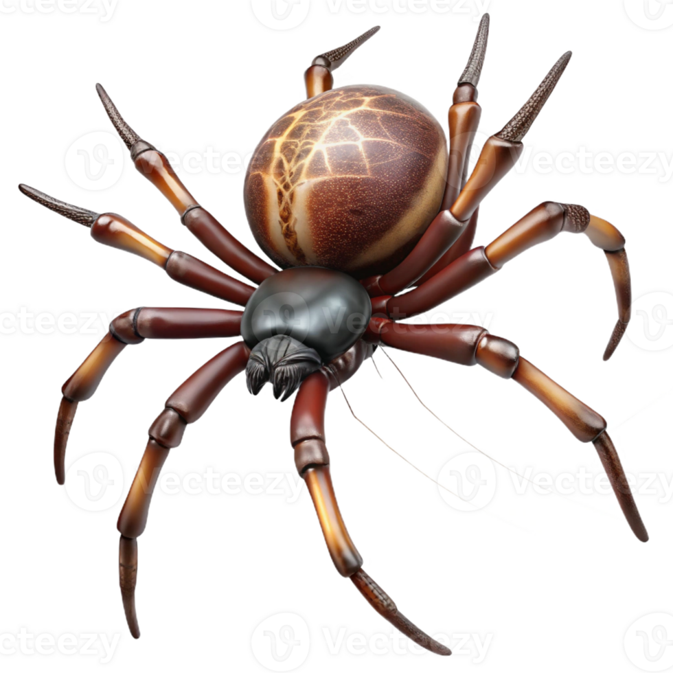 elegant traditional A Close Up of a Spider Spinning a Web original png