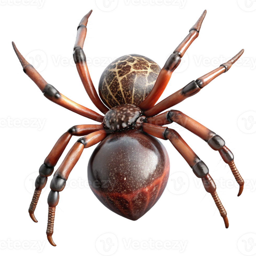 wonderful traditional A Close Up of a Spider Spinning a Web detailed png