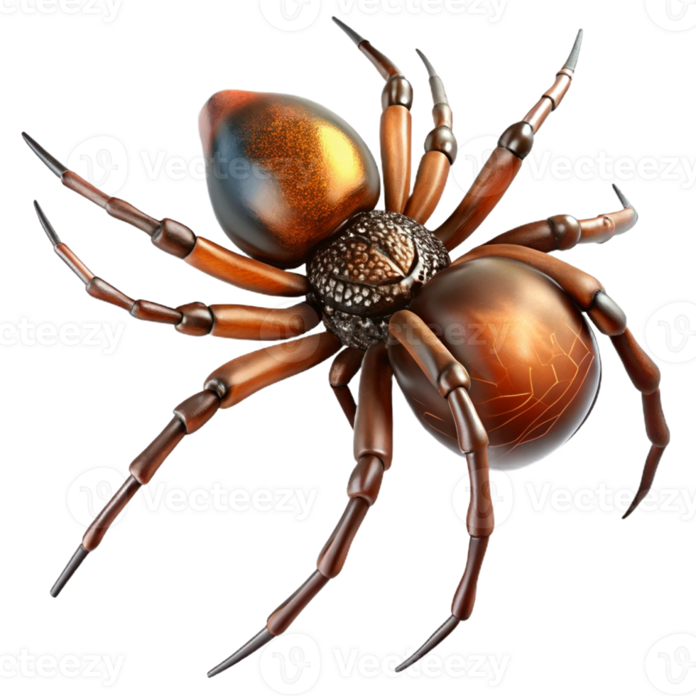 vibrant modern A Close Up of a Spider Spinning a Web original png
