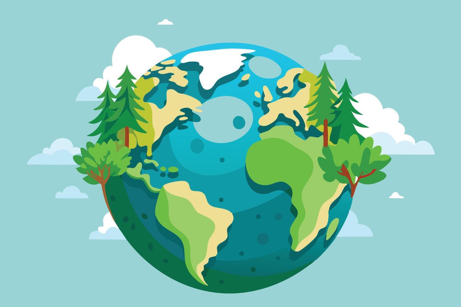 Earth Day Concept10 vector