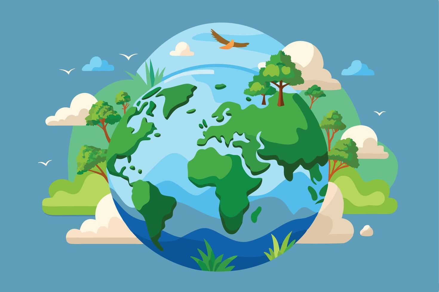 Isolated World Environment Day Earth Day vector