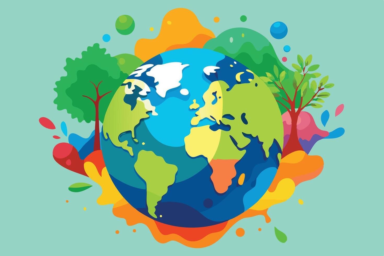 Earth Day Concept vector