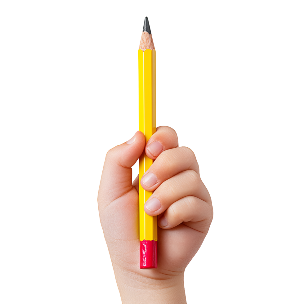 hand holding a pencil png