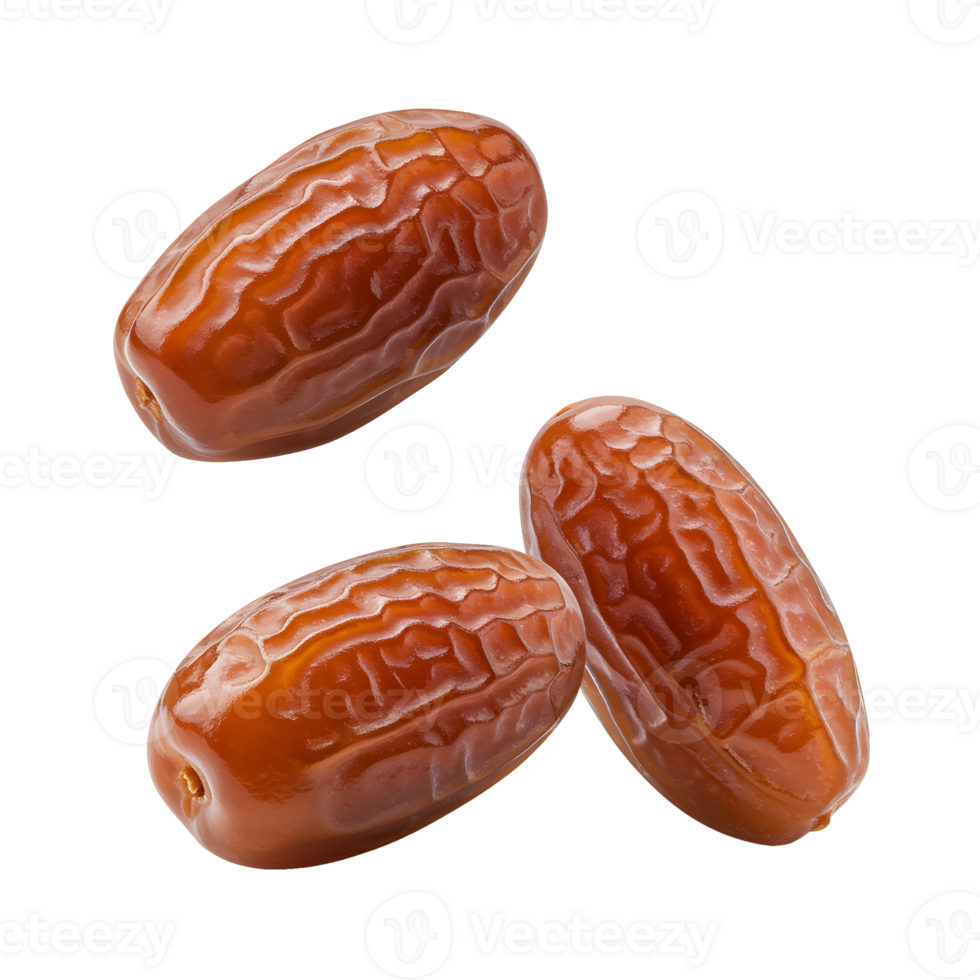 Three flying dates fruit png