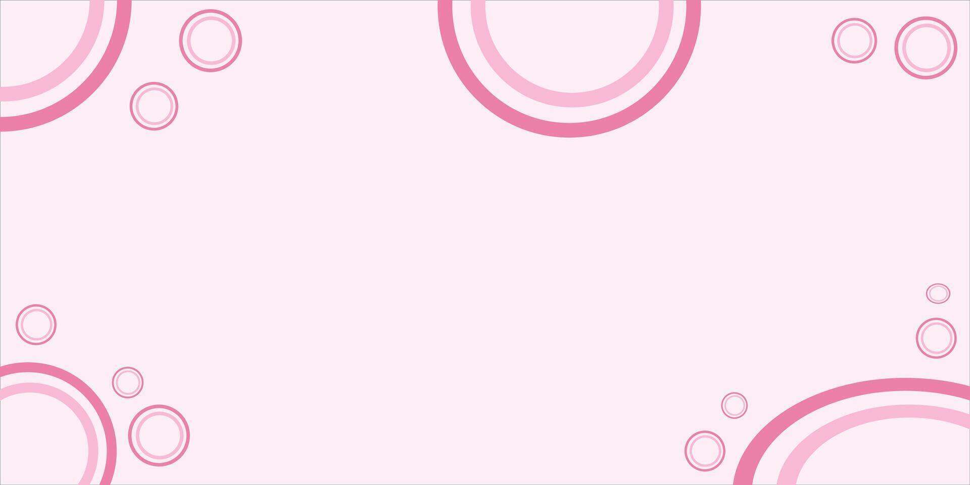 Pink Patterned Background with Circle Designs and Abstract Shapes vector
