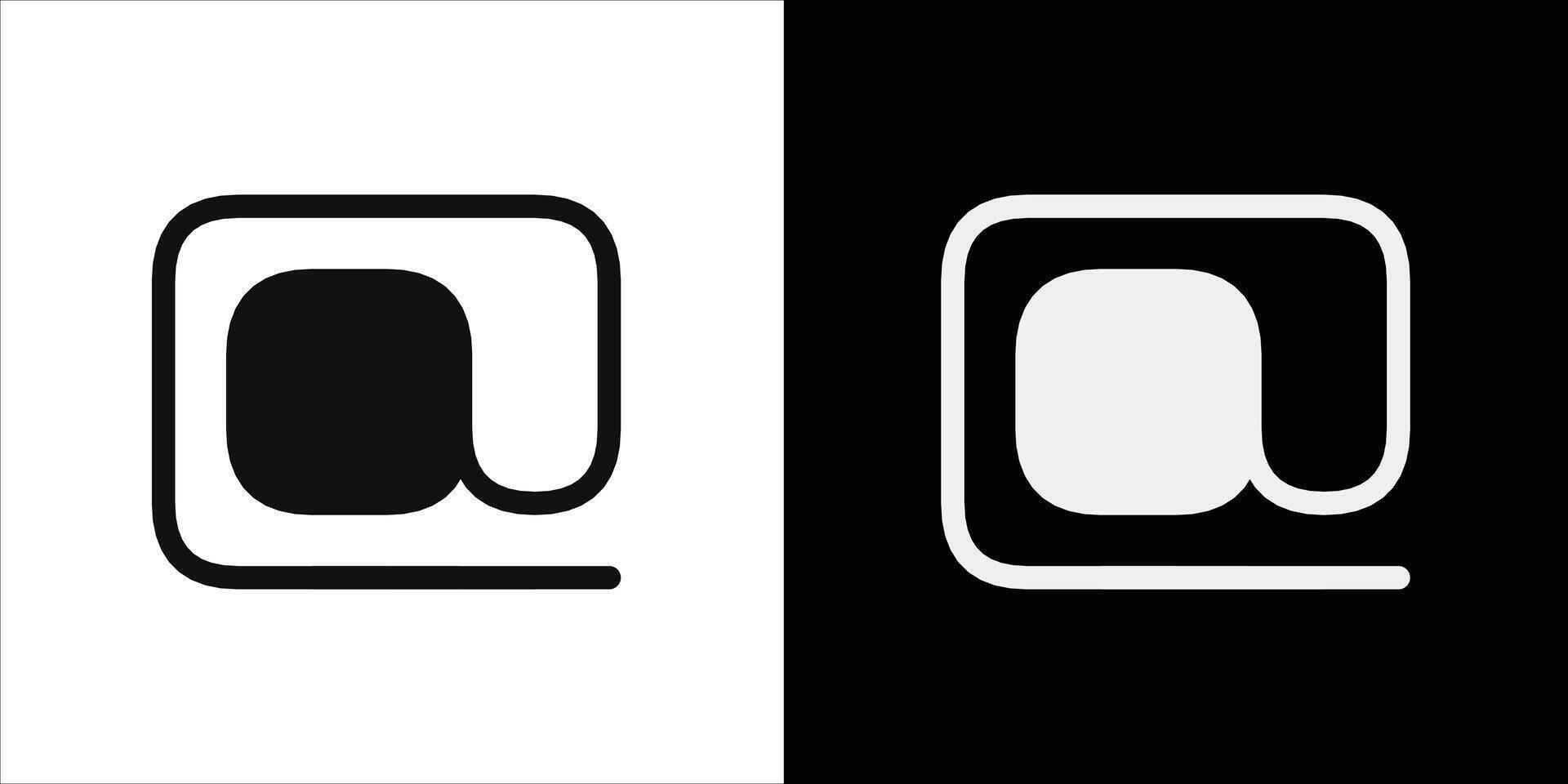 Minimalist Black and White Symbol Featuring Geometric Shapes and Symmetry vector