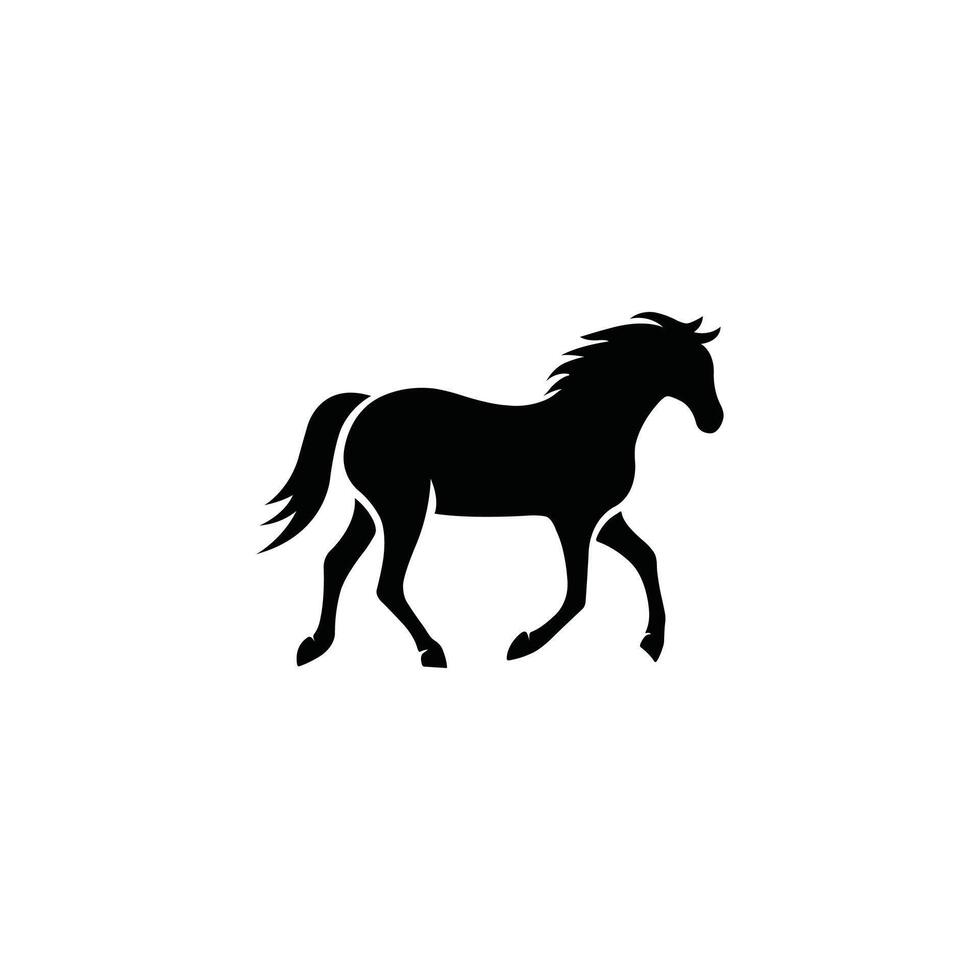 abstract horse icon for modern and artistic creations vector