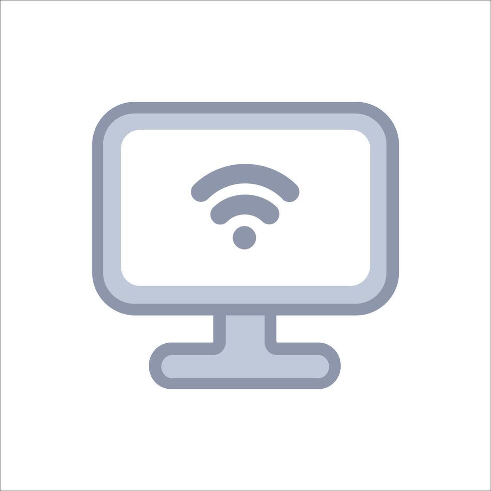 wifi tv icon vector