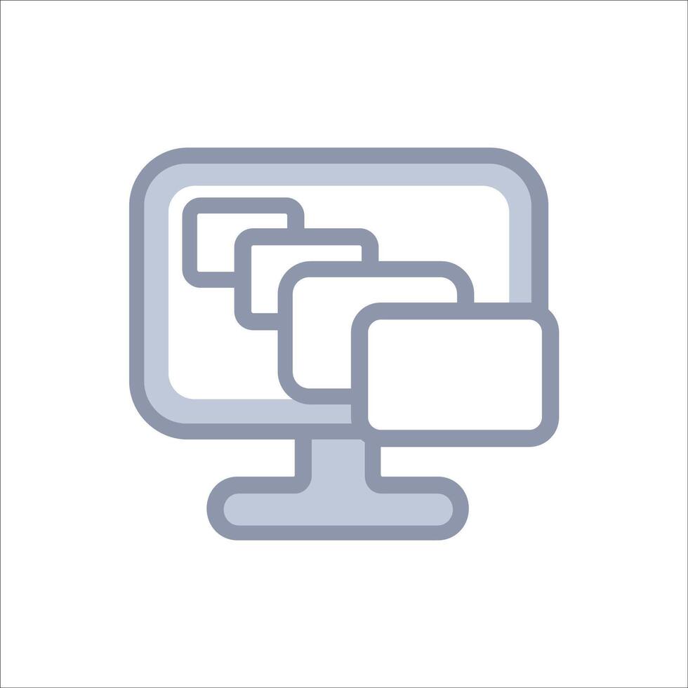 Display resolution icon vector