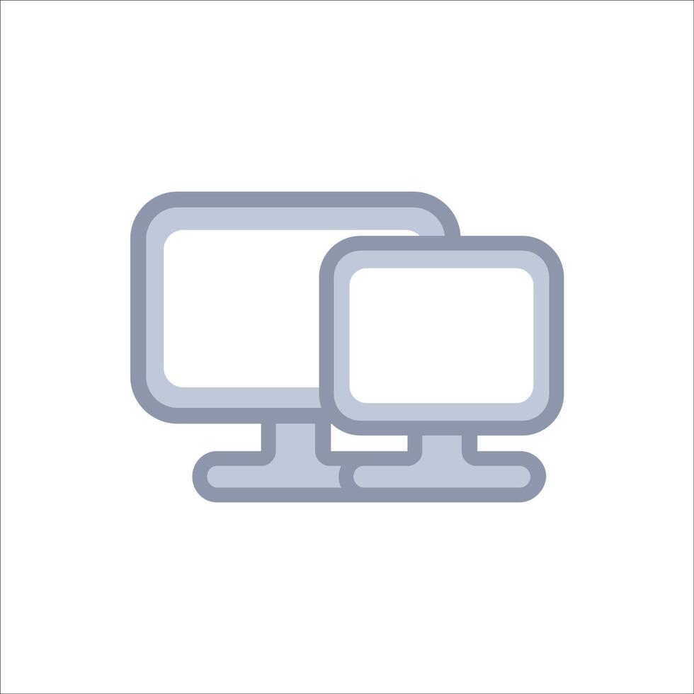 screen shape icon vector