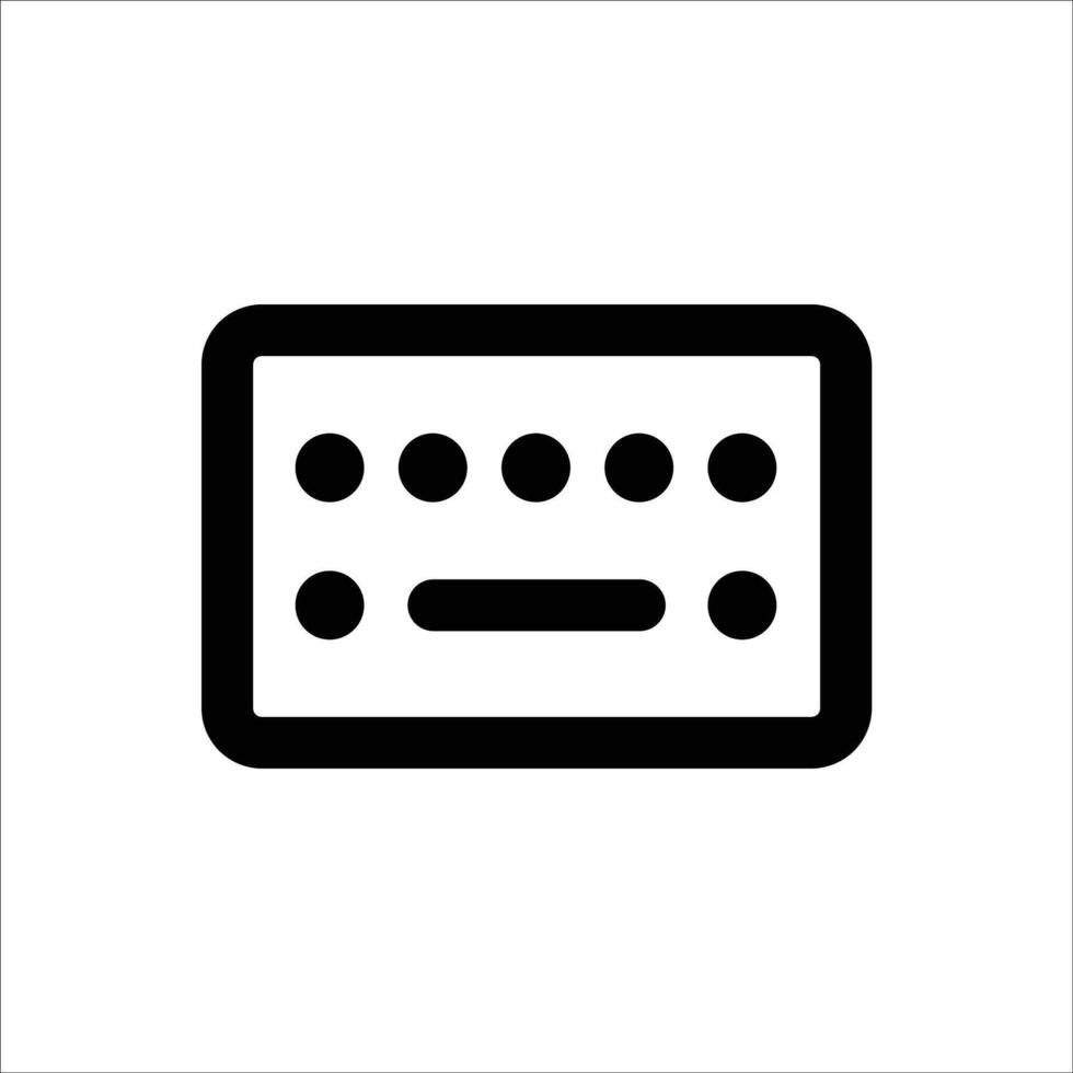 Computer Keyboard Icon Design vector