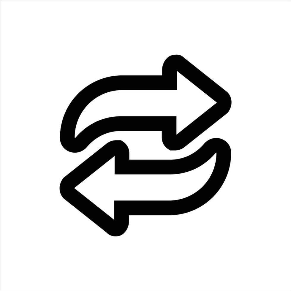 Reverse Rotation Arrow Icon vector