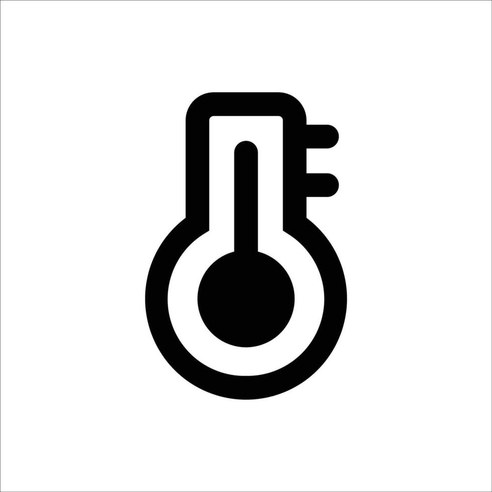 Temperature Check Thermometer Icon vector