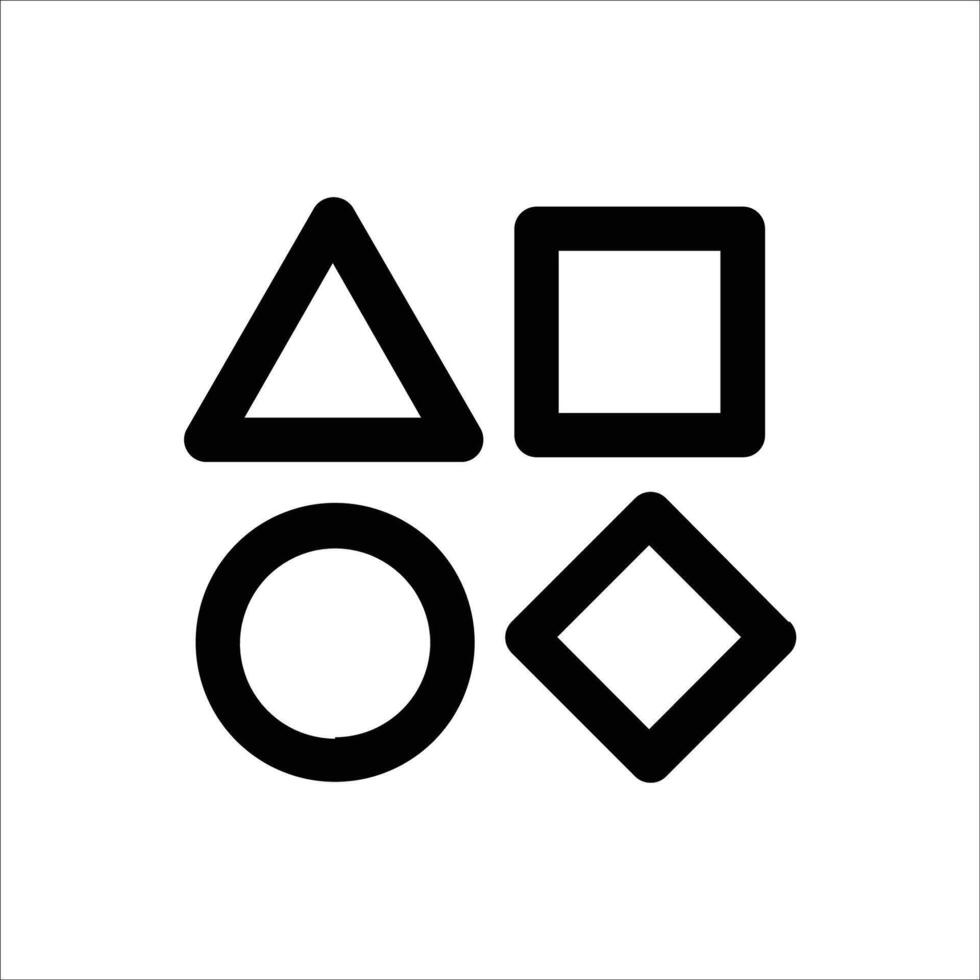Typography Shape Design Icon vector