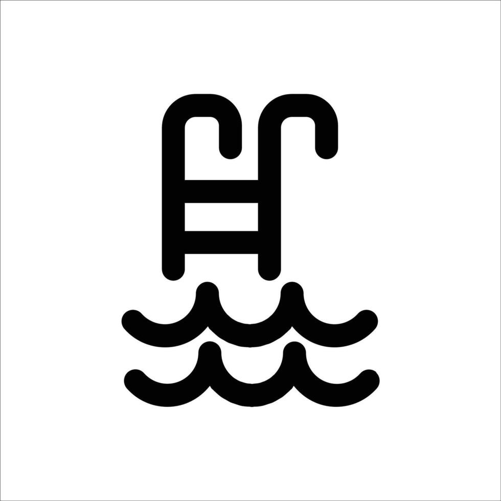 Swimming pool Icon vector