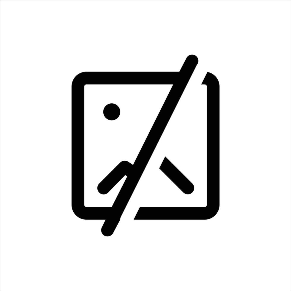 Broken Image Icon vector