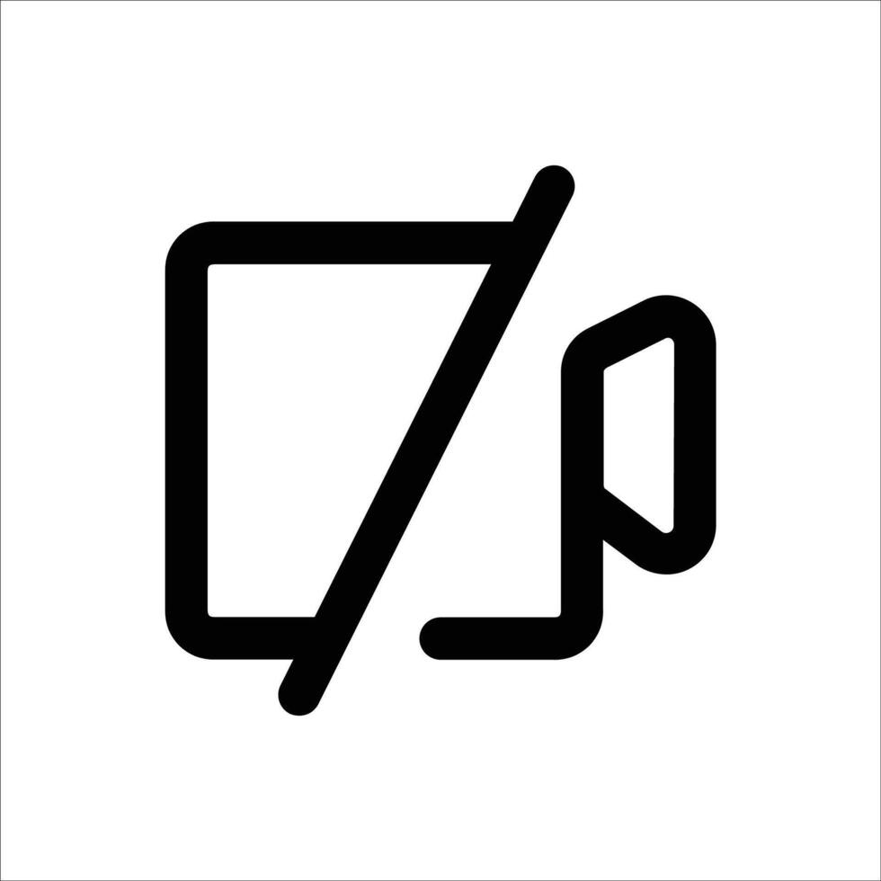 Broken short Icon vector