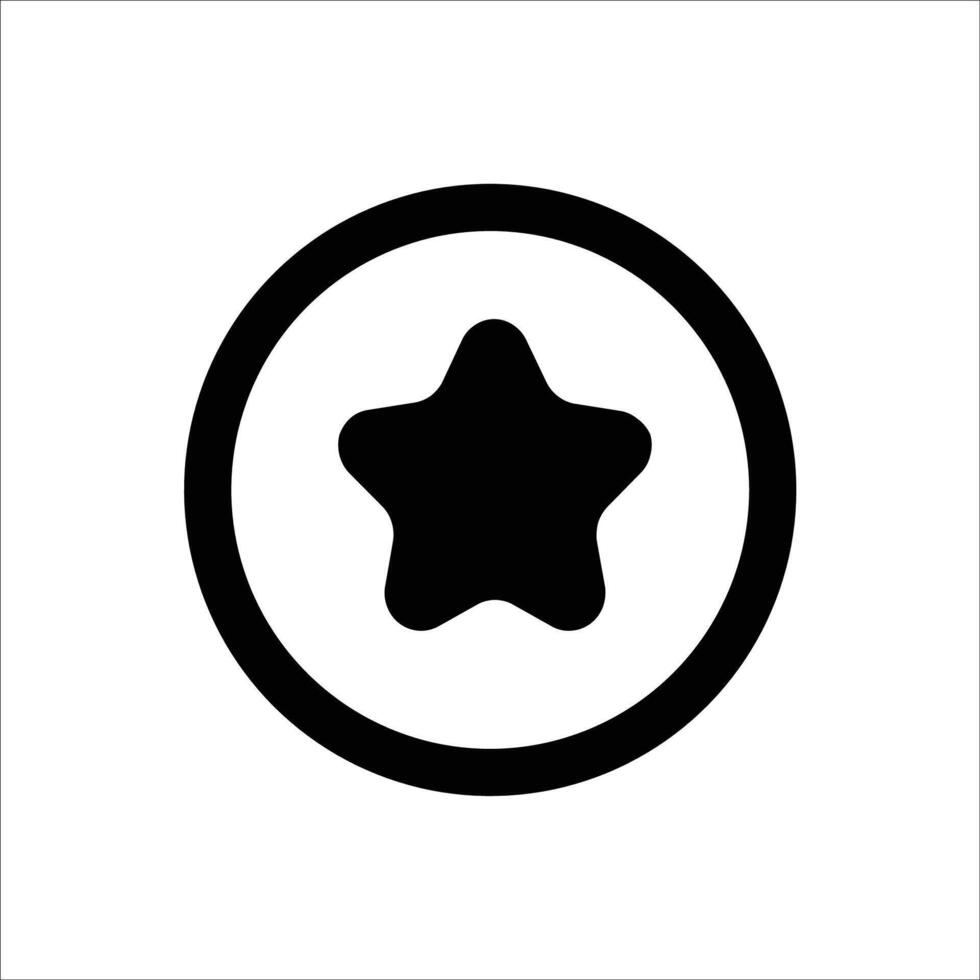 Star Circle Icon vector