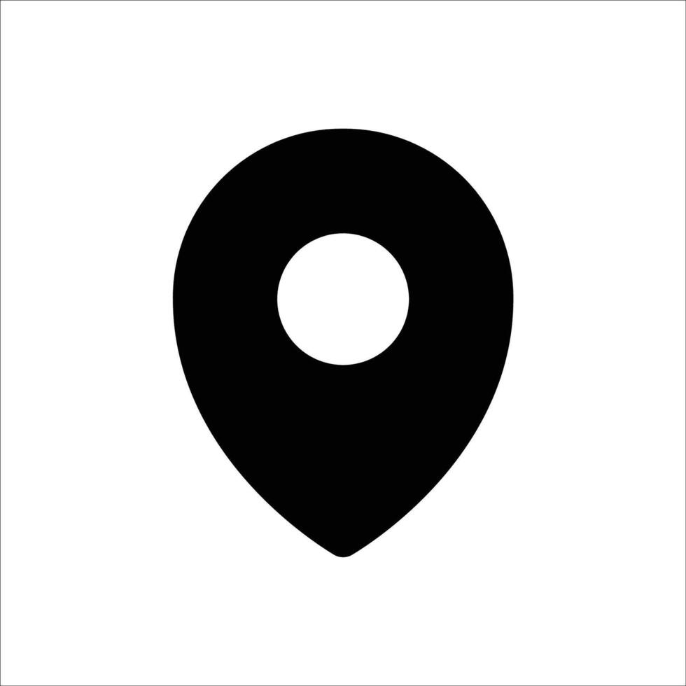 Pin Point Filled Icon vector