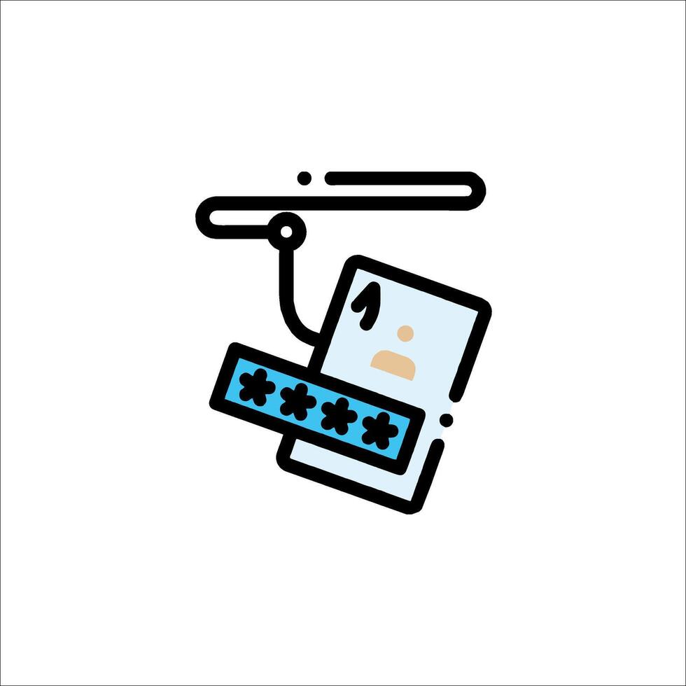 A phone with a key in it and a key in the middle vector