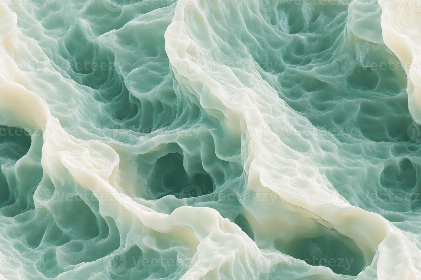 A close up of a green and white pattern photo