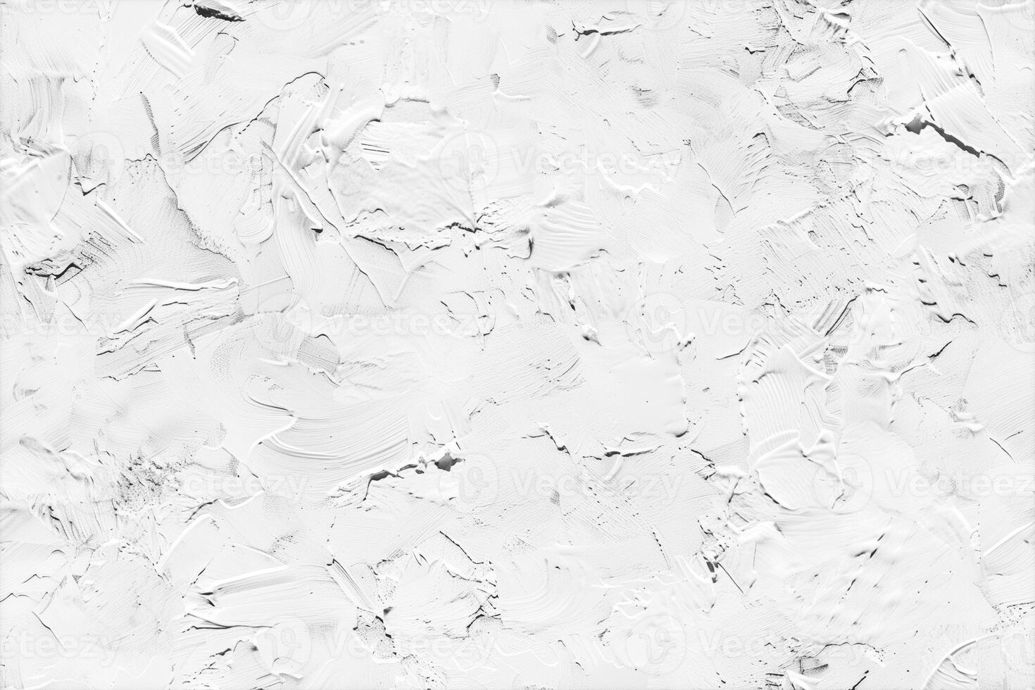 A textured white concrete background with a subtle abstract pattern created by thick paint strokes. Ideal for use in design projects requiring a clean and modern aesthetic. photo