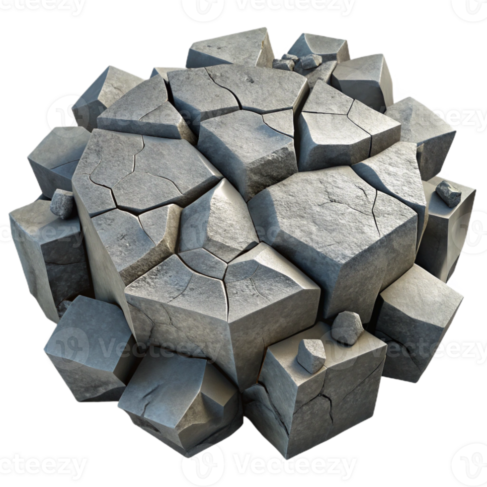 elegant vintage Cracked Concrete Texture Gray Isolated for Construction Graphics authentic png