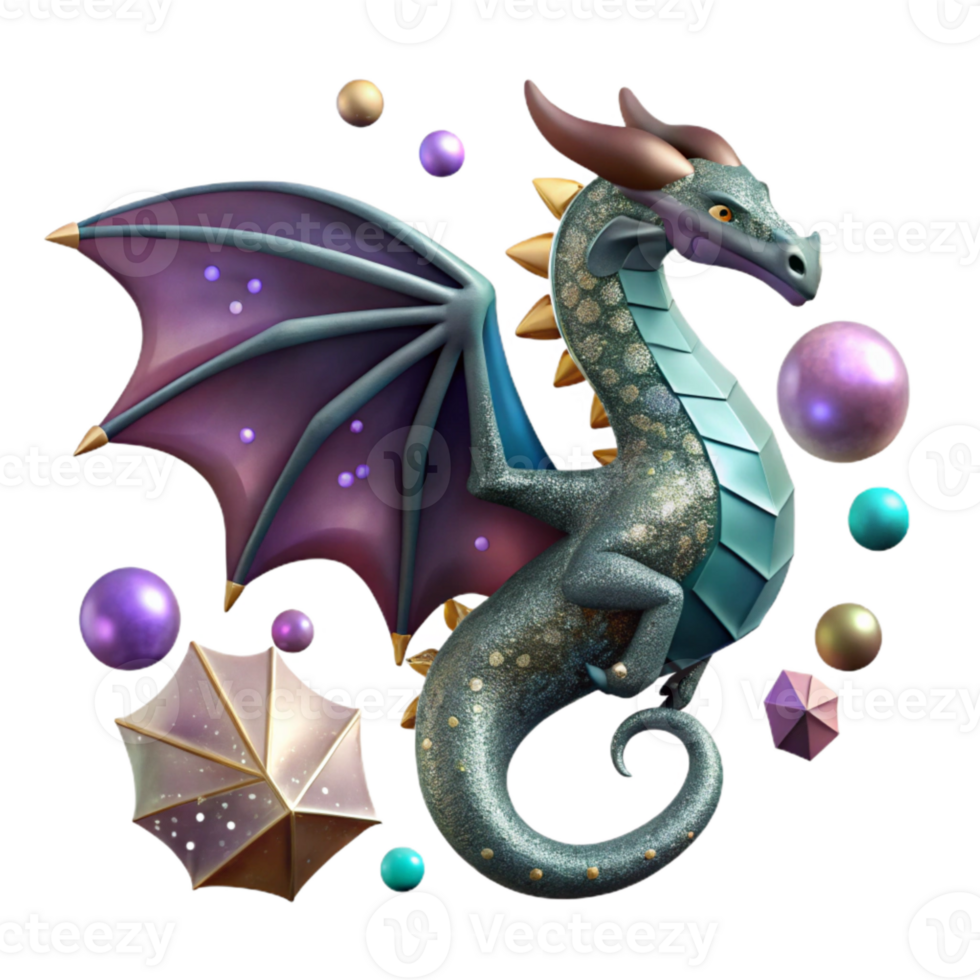 magnificent contemporary Dragon Silhouette Decorative Element Cutout for Scrapbook Designs high resolution png