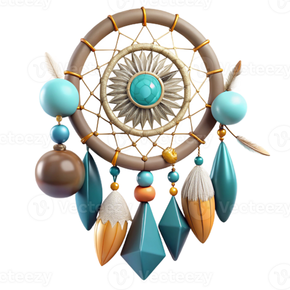 magnificent minimalist Dreamcatcher Native American Culture Cutout for Boho Projects authentic png