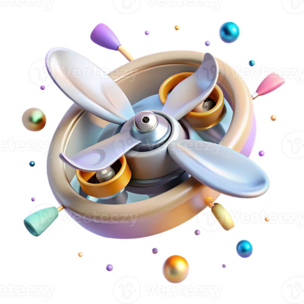 impressive abstract Drone Propellers Rotating Motion Blur Cutout for Aerial Footage authentic png