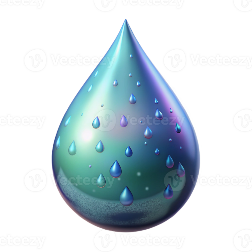 beautiful artistic Drop Shape Water Isolated for Liquid Graphics high resolution png