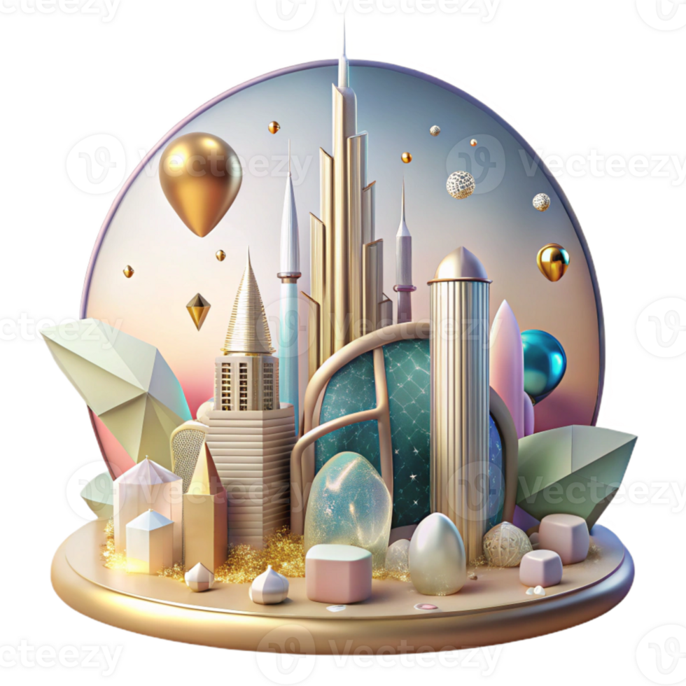 extraordinary modern Dubai Skyline Luxury Architecture Cutout for Modern Design original png