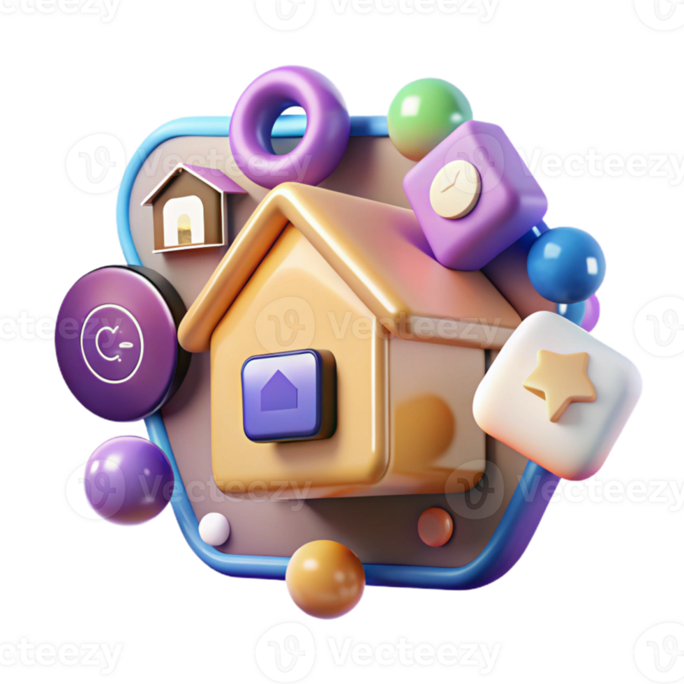 extraordinary artistic Dynamic Smart Home Icons Transparent for Interactive Media png