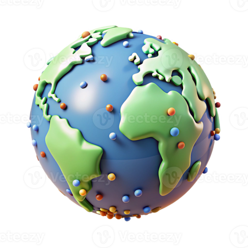 elegant abstract Earth Globe World Map Transparent for Geography Projects exclusive png
