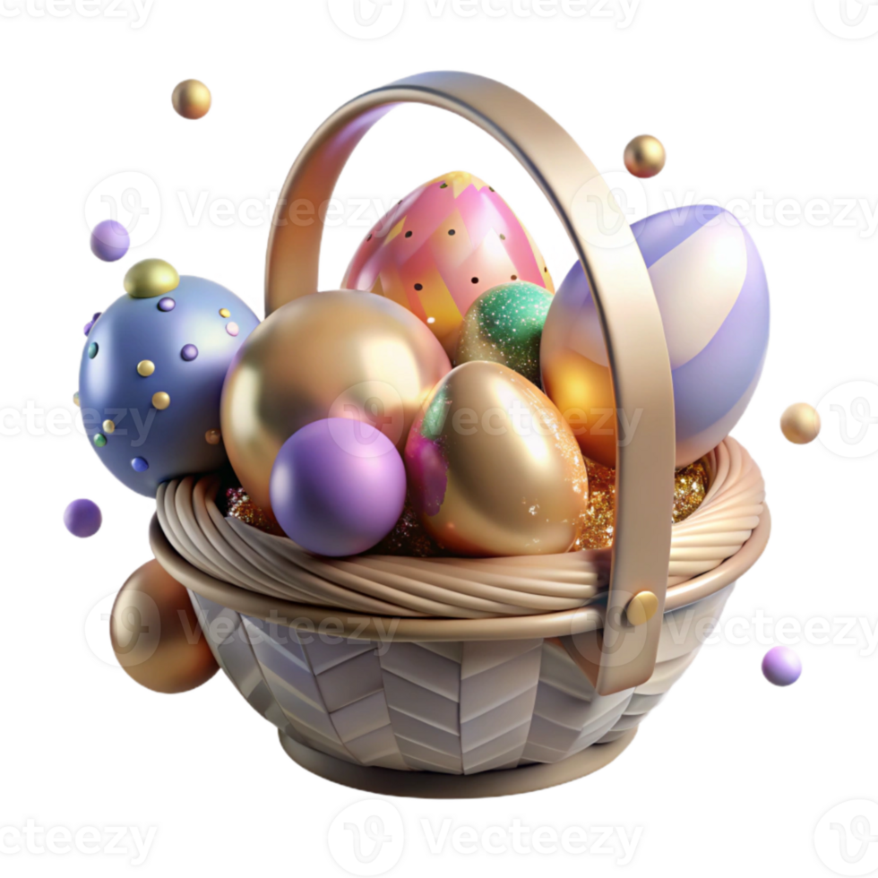 extraordinary abstract Easter Egg Hunt Basket Transparent for Spring Activities professional png