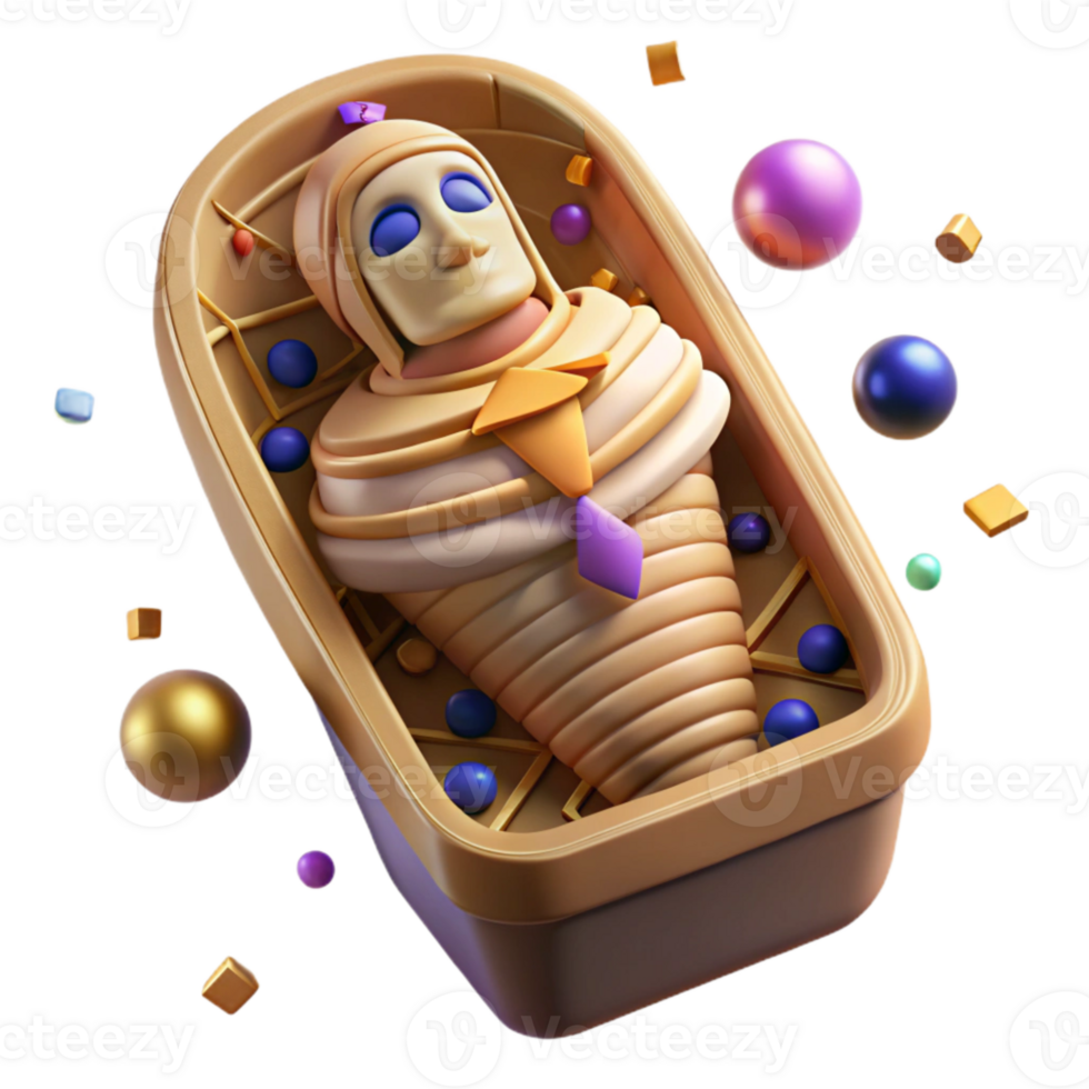 magnificent classic Egyptian Mummy Case Isolated for Archaeological Discoveries high quality png