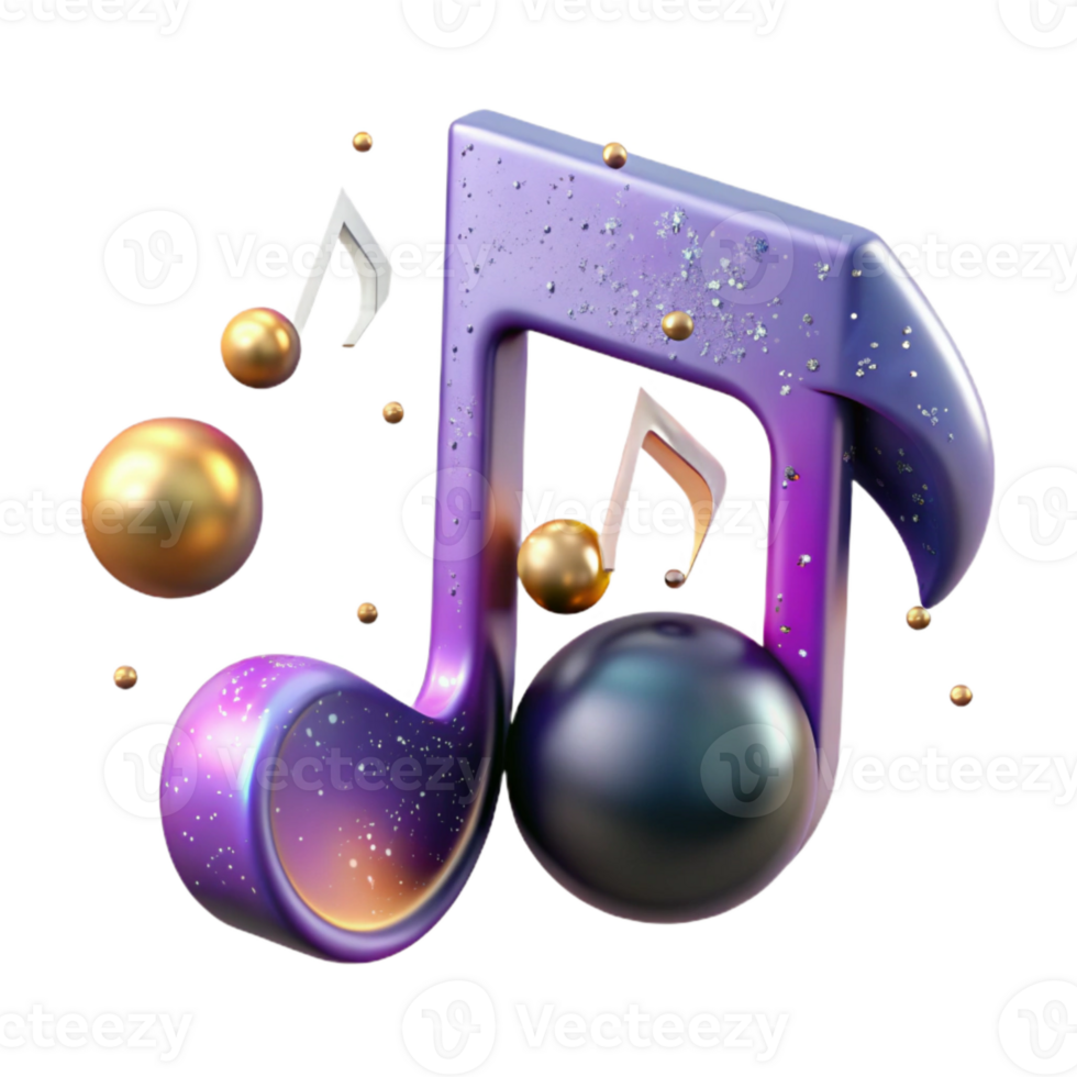 vibrant vintage Eighth Note Cutout for Music Theory Resources professional png