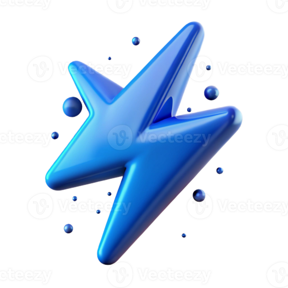 extraordinary vintage Electric Blue Lightning Bolt Transparent for Power Graphics original png