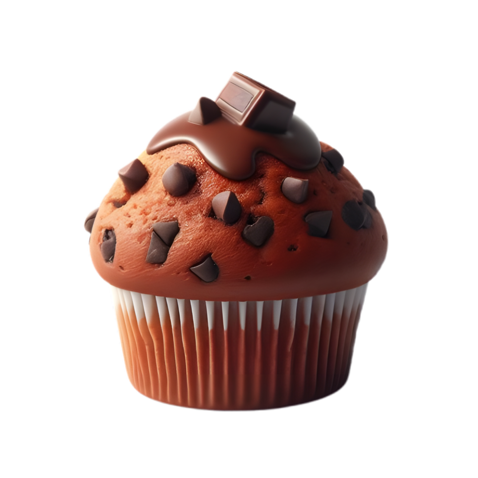 chocolate cupcakes isolated on white background png