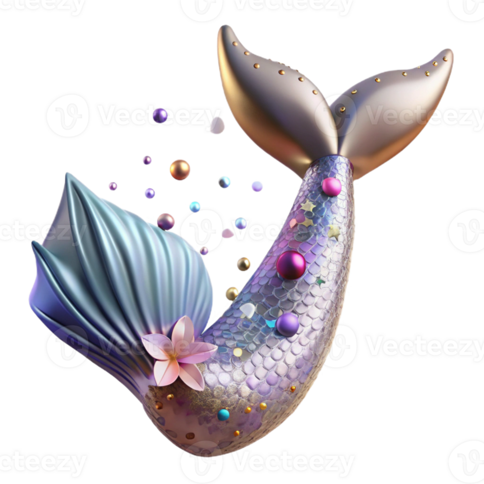 dramatic rustic Elegant Mermaid Tail Formal Design Cutout authentic png