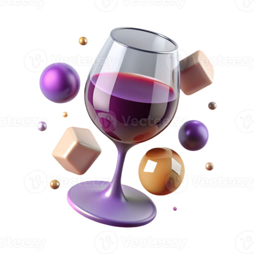 serene rustic Elegant Wine Glass Icon Isolated for Restaurant Menu png